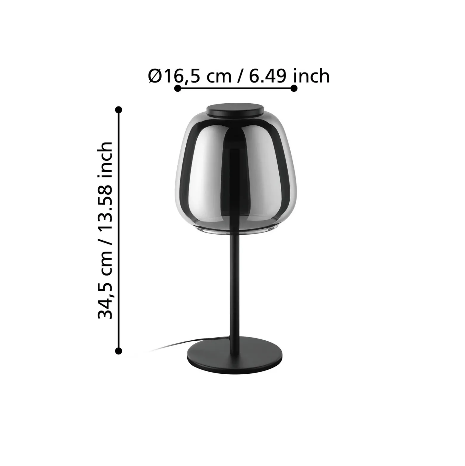 EGLO connect lámpara de mesa LED Alfero-Z, RGB, CCT, negro