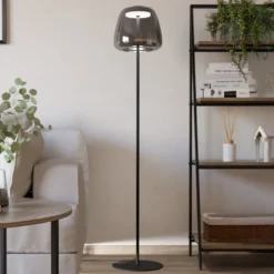 EGLO connect lámpara de pie LED Alfero-Z, RGB, CCT, negro