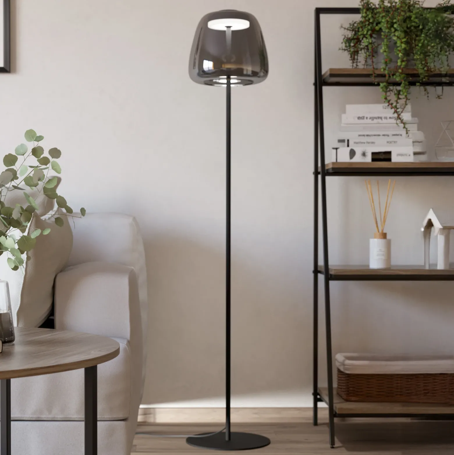 EGLO connect lámpara de pie LED Alfero-Z, RGB, CCT, negro