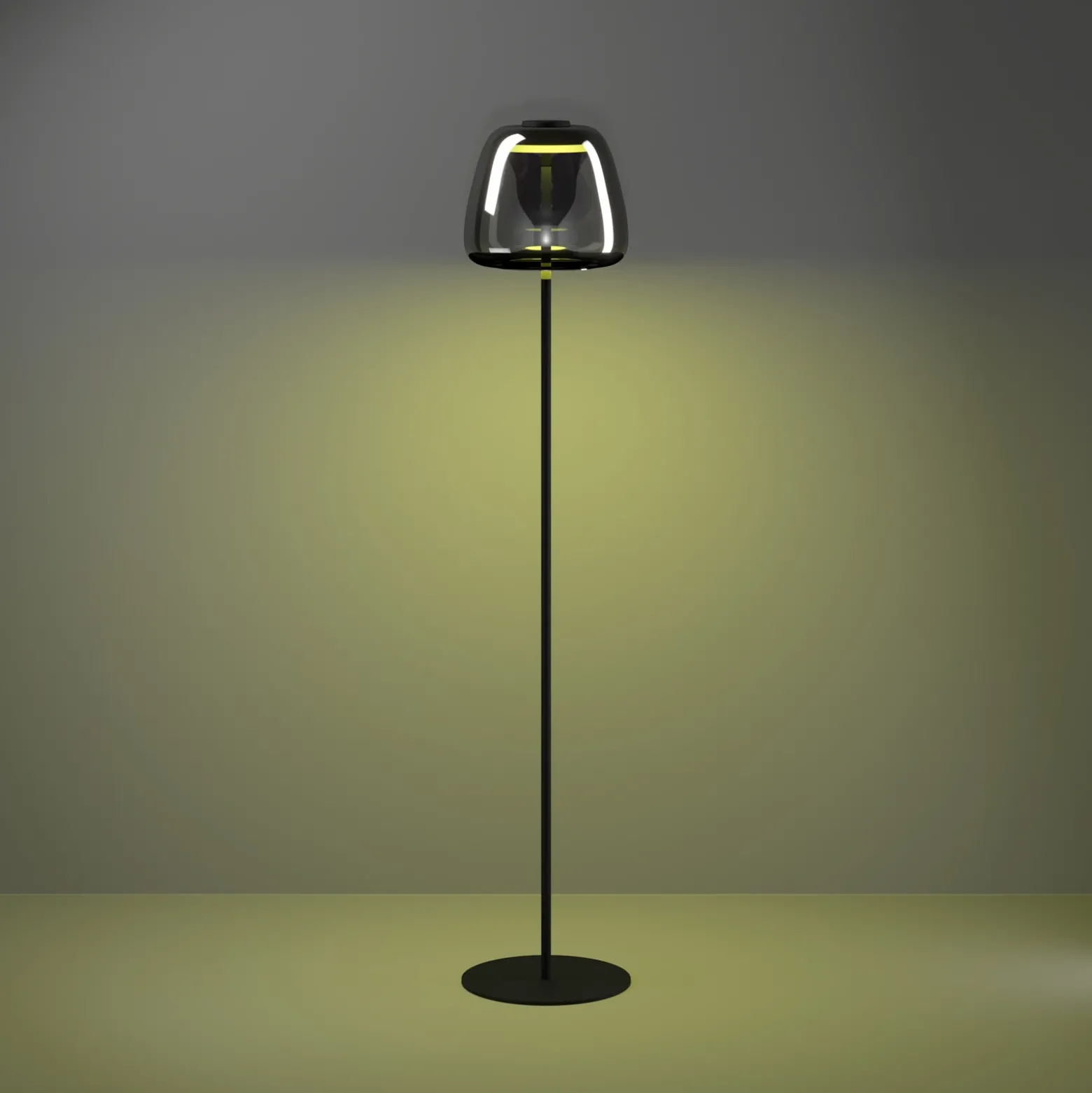 EGLO connect lámpara de pie LED Alfero-Z, RGB, CCT, negro
