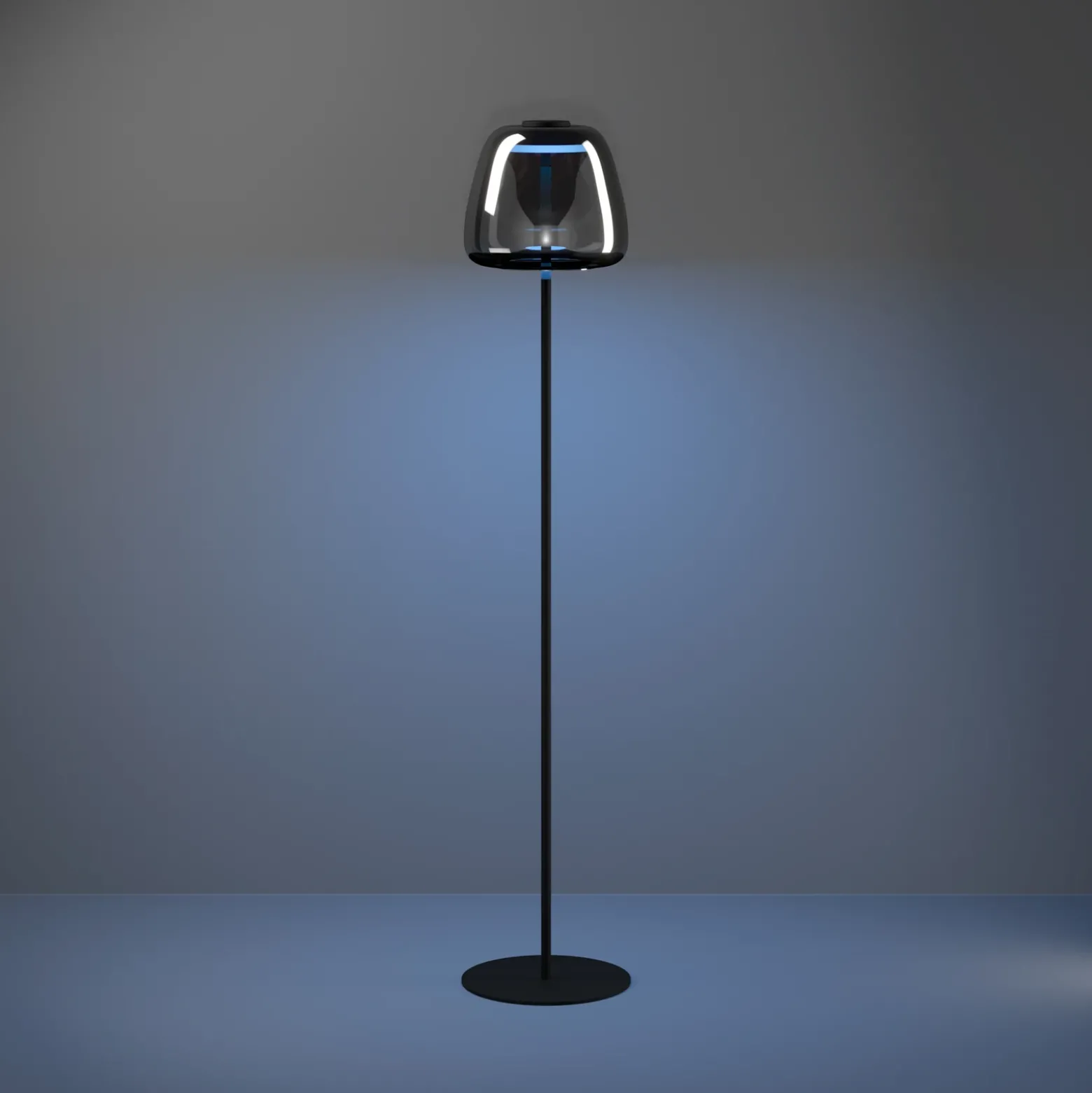 EGLO connect lámpara de pie LED Alfero-Z, RGB, CCT, negro