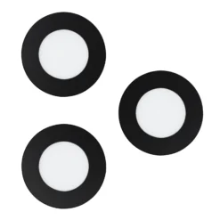 EGLO connect lámpara empotrable LED inteligente Fueva-Z, negro, 3 unidades