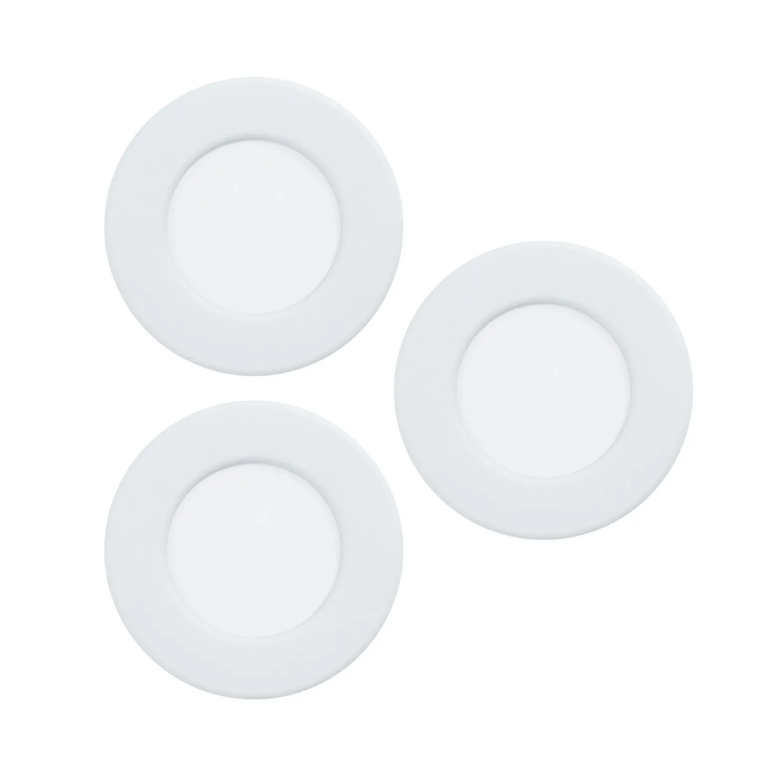 EGLO connect lámpara empotrable LED Fueva 6-Z, blanco, juego de 3