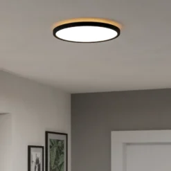 EGLO connect lámpara LED de techo Rovito-Z, negro, Ø 30 cm