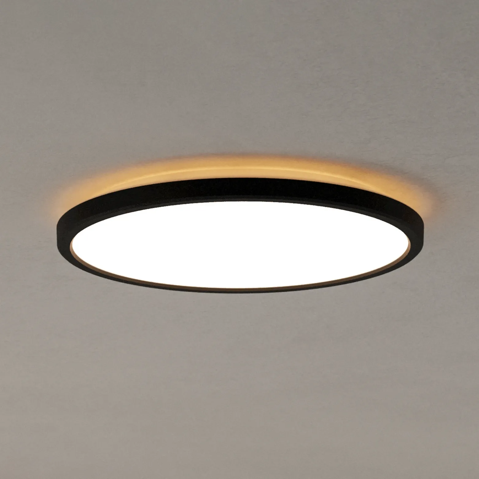 EGLO connect lámpara LED de techo Rovito-Z, negro, Ø 30 cm
