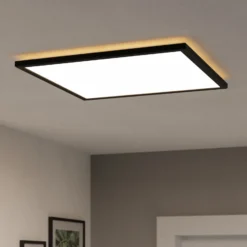 EGLO connect lámpara LED de techo Rovito-Z, negro, 50 x 50 cm