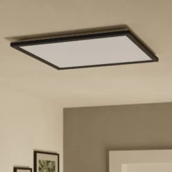 EGLO connect lámpara LED de techo Rovito-Z, negro, 50 x 50 cm