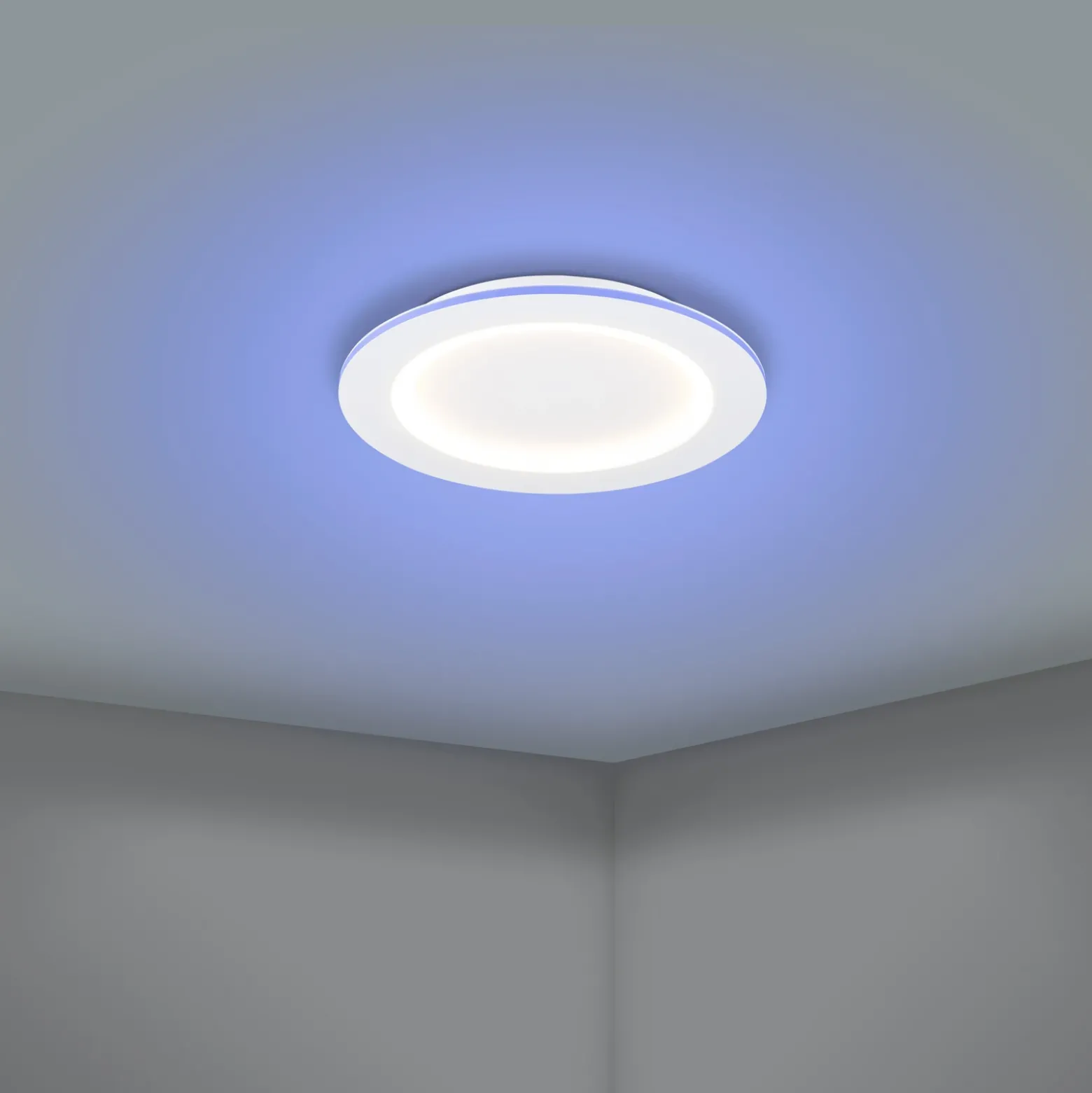 EGLO connect lámpara LED de techo Padrogiano-Z, Ø 45 cm, blanco
