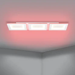 EGLO connect lámpara LED de techo Padrogiano-Z de 3 luces, 120 x 30 cm