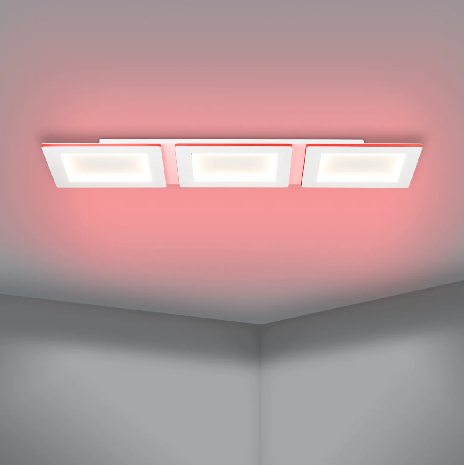 EGLO connect lámpara LED de techo Padrogiano-Z de 3 luces, 120 x 30 cm
