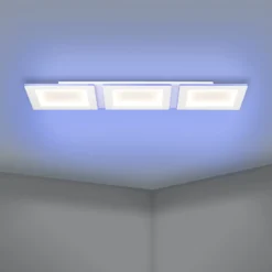 EGLO connect lámpara LED de techo Padrogiano-Z de 3 luces, 120 x 30 cm