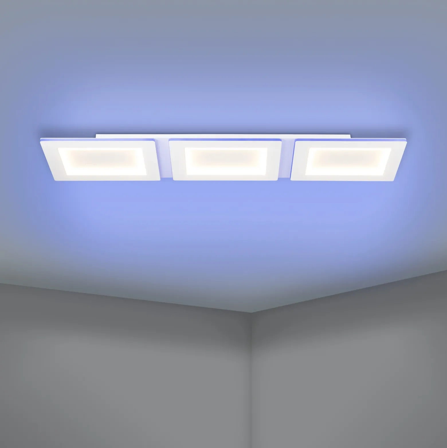 EGLO connect lámpara LED de techo Padrogiano-Z de 3 luces, 120 x 30 cm