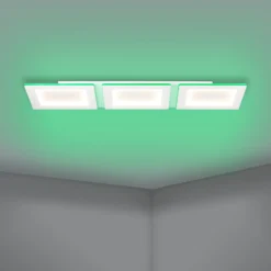 EGLO connect lámpara LED de techo Padrogiano-Z de 3 luces, 120 x 30 cm