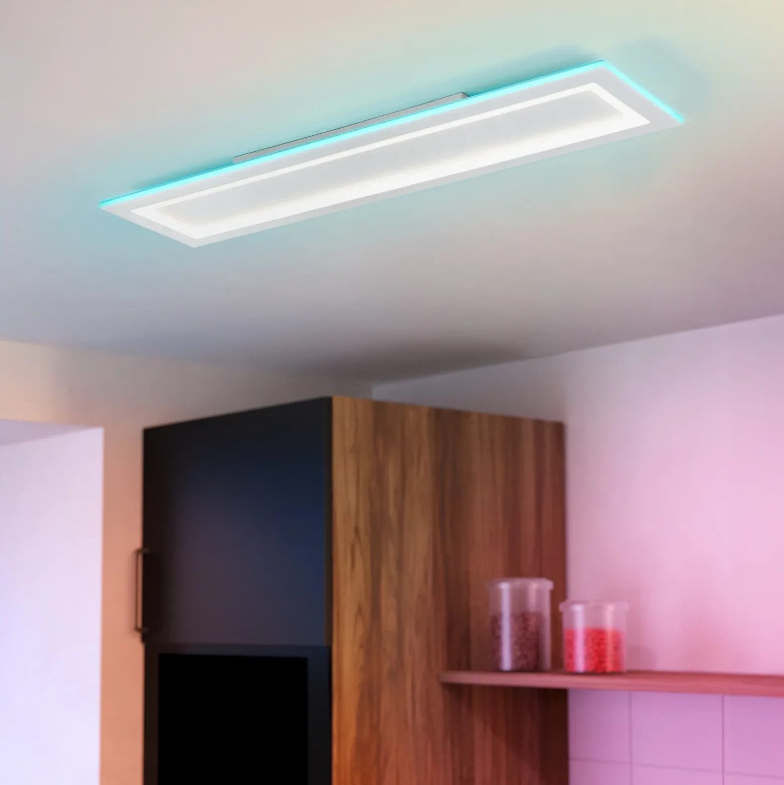 EGLO connect lámpara LED de techo Padrogiano-Z de 1 luz, 120 x 30 cm