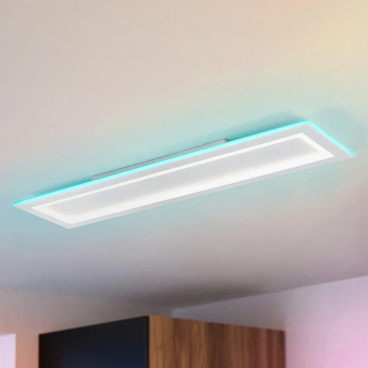EGLO connect lámpara LED de techo Padrogiano-Z de 1 luz, 120 x 30 cm