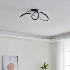 EGLO connect plafón LED Calarossa-Z, negro, aluminio