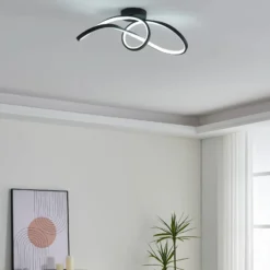 EGLO connect plafón LED Calarossa-Z, negro, aluminio