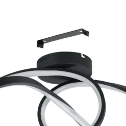 EGLO connect plafón LED Calarossa-Z, negro, aluminio