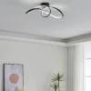 EGLO connect plafón LED Calarossa-Z, negro, aluminio
