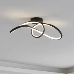 EGLO connect plafón LED Calarossa-Z, negro, aluminio