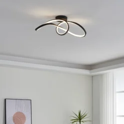 EGLO connect plafón LED Calarossa-Z, negro, aluminio