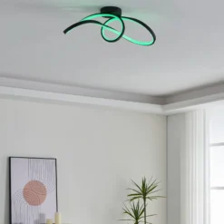 EGLO connect plafón LED Calarossa-Z, negro, aluminio
