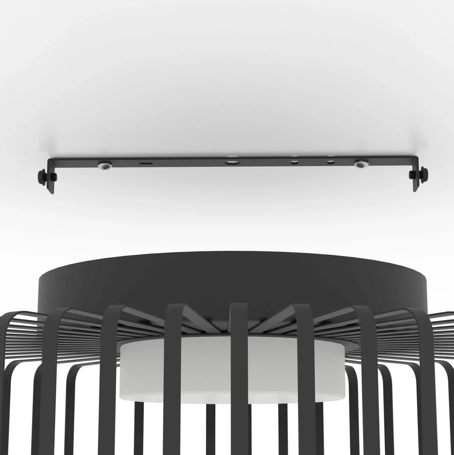 EGLO connect plafón LED Ginestrone-Z, negro, aluminio