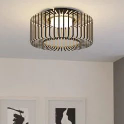 EGLO connect plafón LED Ginestrone-Z, negro, aluminio