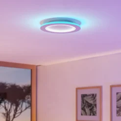 EGLO connect plafón LED Padrogiano-Z, Ø 60 cm, blanco