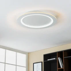EGLO connect plafón LED Padrogiano-Z, Ø 60 cm, blanco