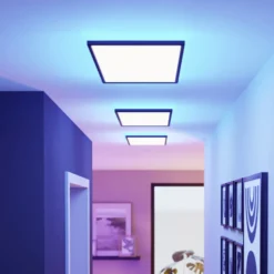 EGLO connect plafón LED Rovito-Z, negro, 57 x 30 cm