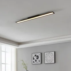 EGLO connect Salobrena-Z Lámpara de techo LED, 120x10cm, negra