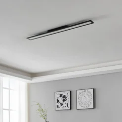 EGLO connect Salobrena-Z Lámpara de techo LED, 120x10cm, negra