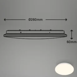 Ekos lámpara de techo LED con sensor, Ø 26 cm