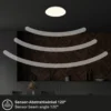 Ekos lámpara de techo LED con sensor, Ø 26 cm