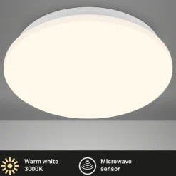 Ekos lámpara de techo LED con sensor, Ø 26 cm