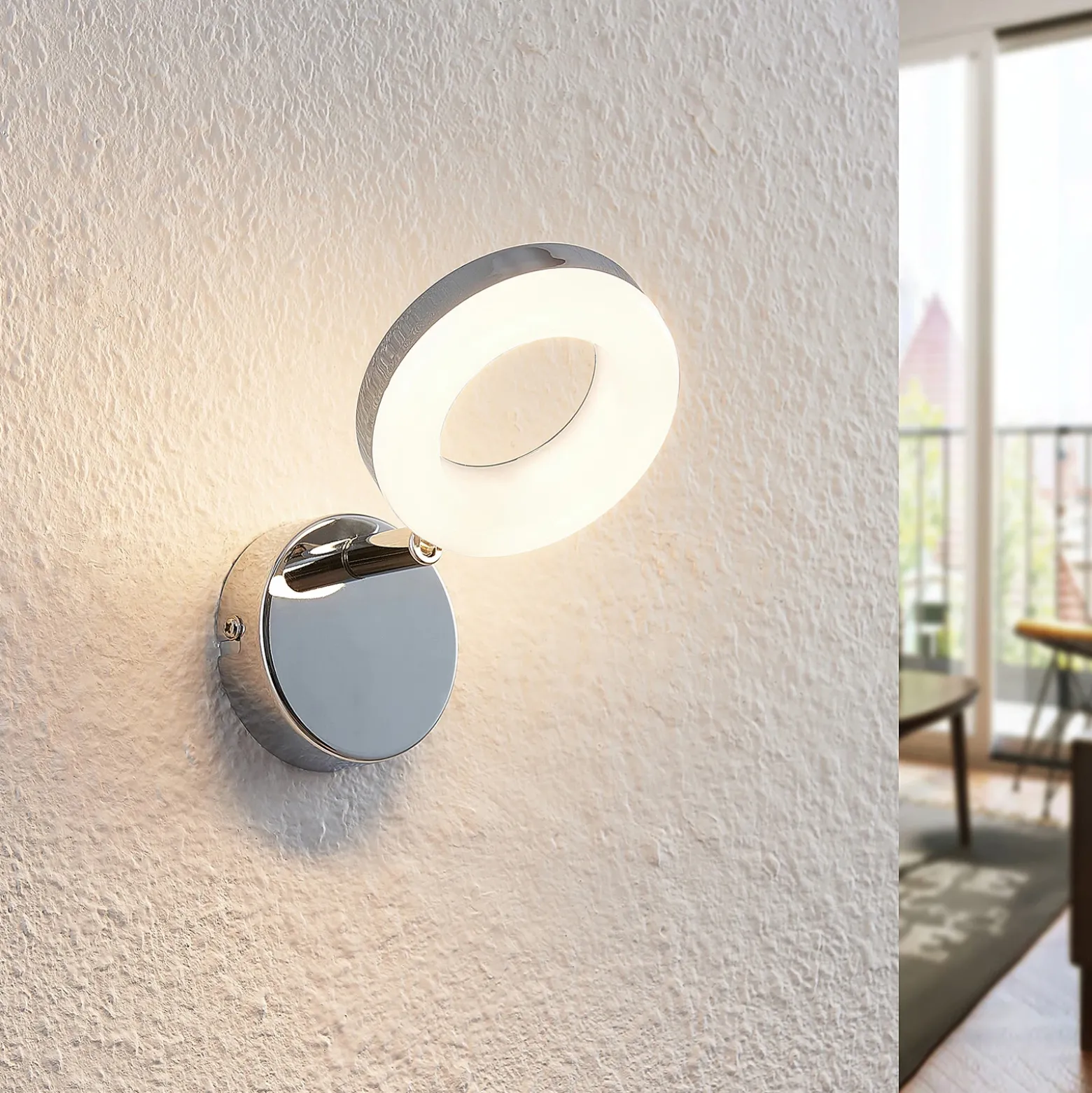 ELC Tioklia foco LED cromado, 1 foco