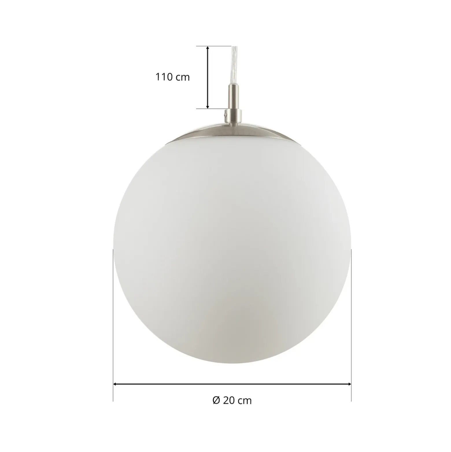 Elegante lámpara colgante Rondo de 20 cm