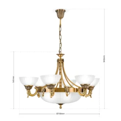 Elegante lámpara de araña NOAM - 75 cm