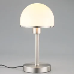 Elegante lámpara de mesa Jolie pantalla de vidrio