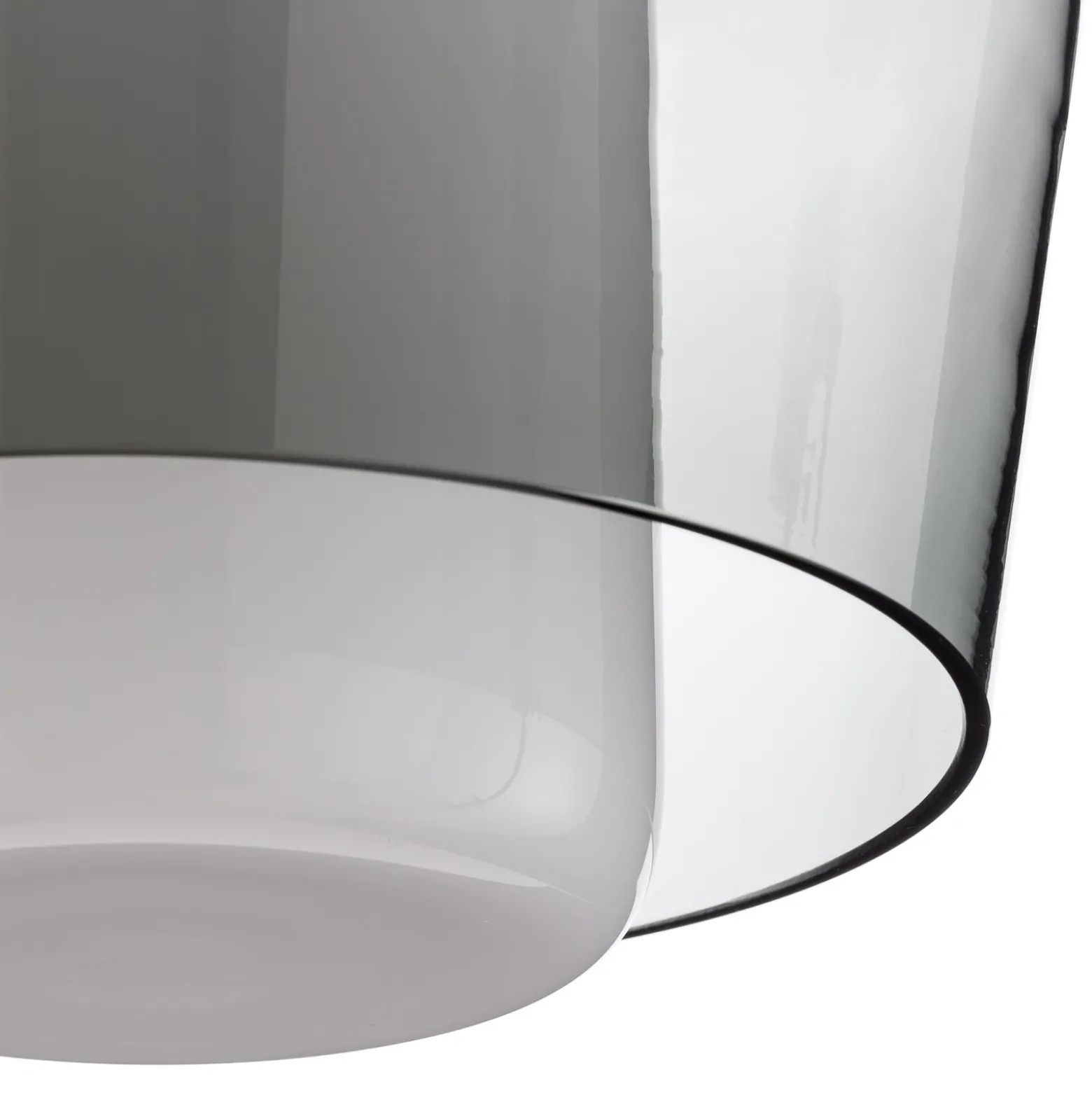 Elegante lámpara de techo Canio con cristal doble