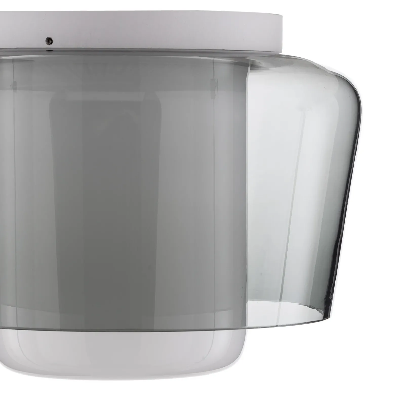 Elegante lámpara de techo Canio con cristal doble