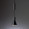 Eleu, lámpara colgante LED negro brillante