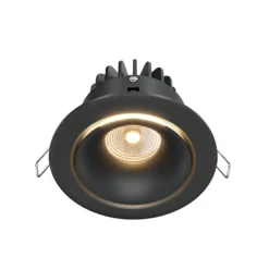 Empotrable Maytoni Yin LED, IP20, 3000K, triac, negro