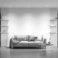 Empotrable Maytoni Yin LED, IP20, 3000K, triac, blanco