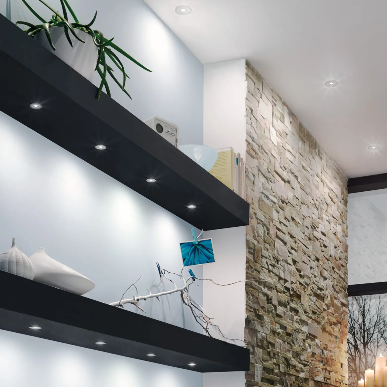 Empotrada LED de muebles pequeña redonda AR35-LED