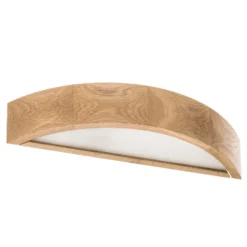 Envostar Aplique de pared Kerio, ancho 40,5 cm, madera de roble