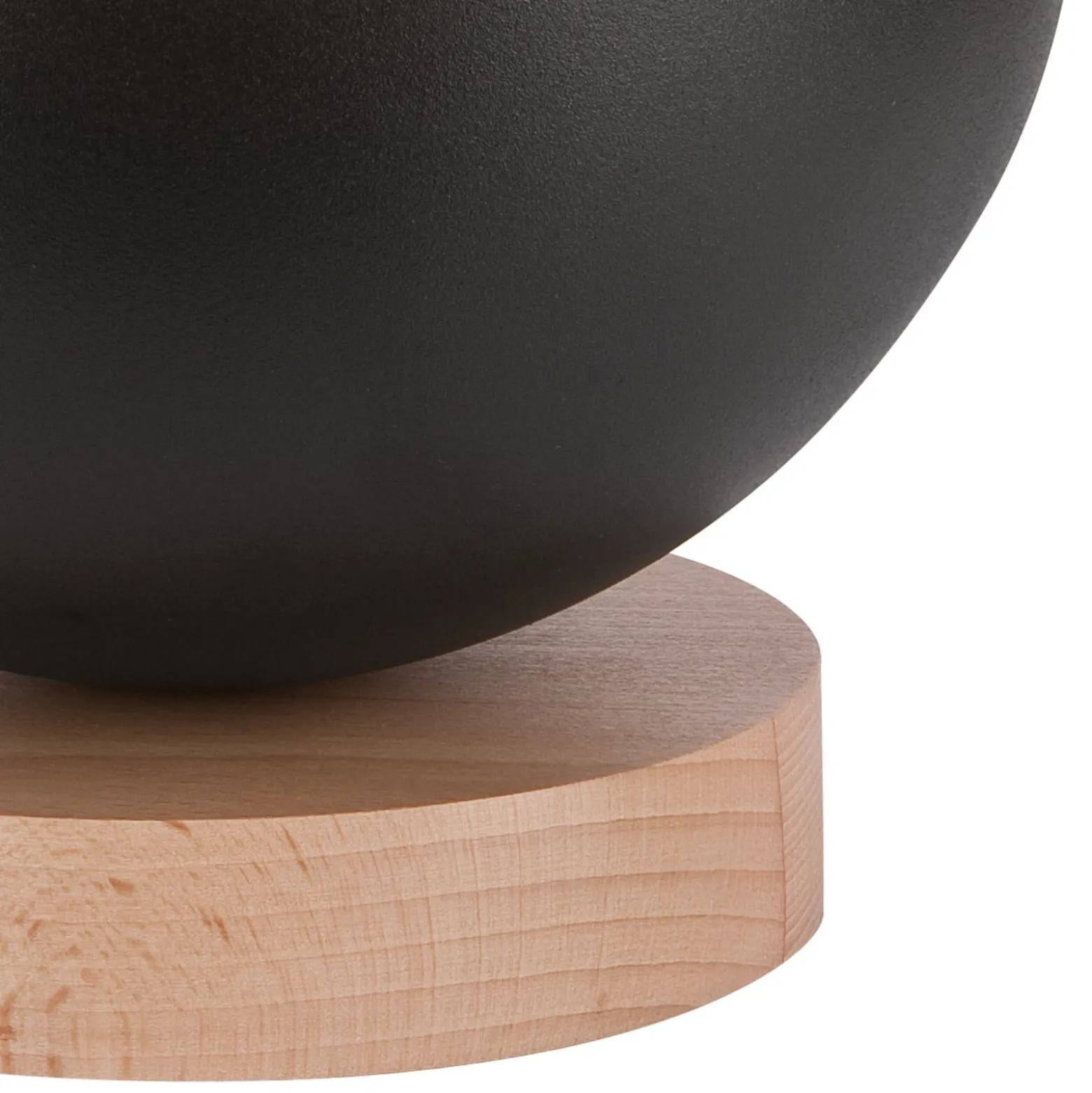 Envostar Arvid lámpara de mesa base de madera pantalla negro