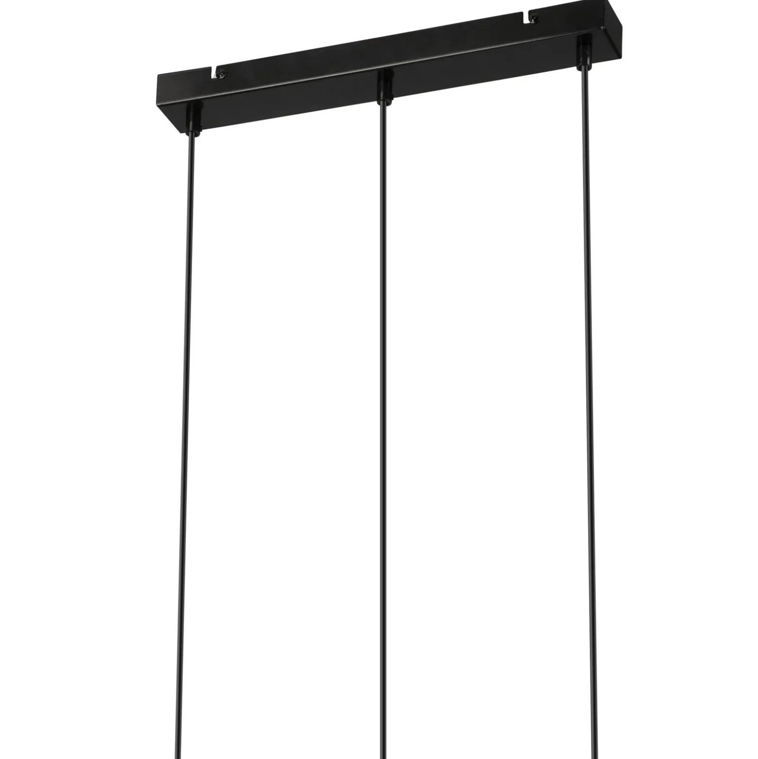 Envostar Lee lámpara colgante madera/negro 3 luces