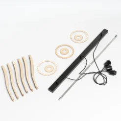 Envostar Lámpara colgante Furn, contrachapado de abedul, 3 luces